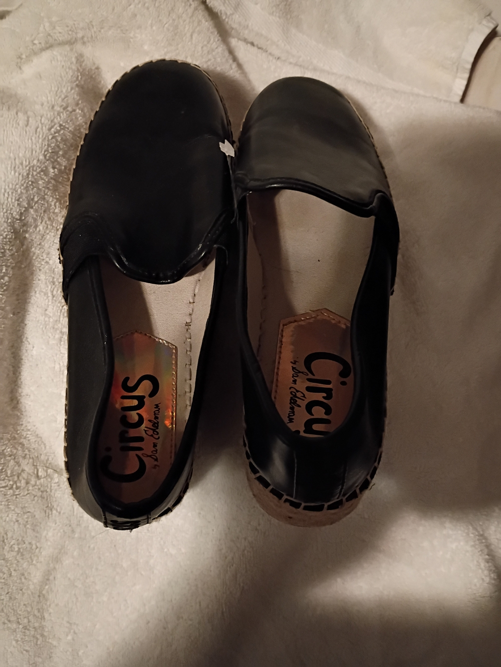 Circus by Sam Edelman Women's Black Slip-On Espadrilles.